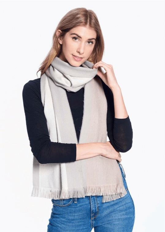 aplaca reversible soft wool scarf