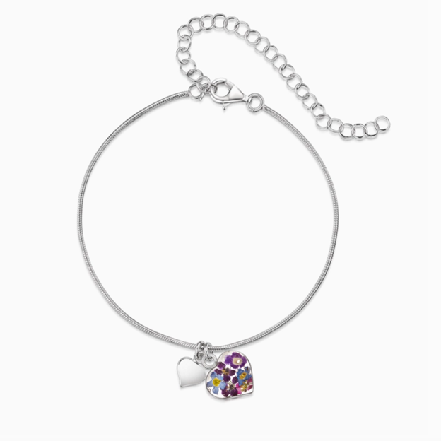 Purple Haze Bracelet Heart & Charm