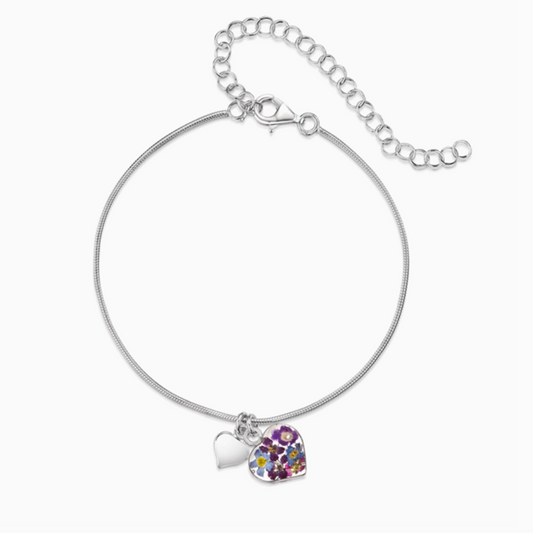 Purple Haze Bracelet Heart & Charm