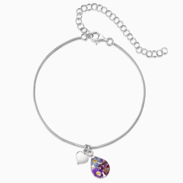 Purple Haze Bracelet Teardrop + Charm