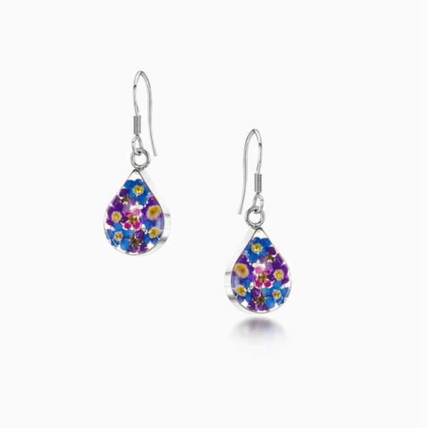 Purple Haze Earrings Drop Teardrop