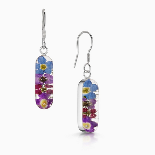 Purple Haze Earrings Vertical Bar