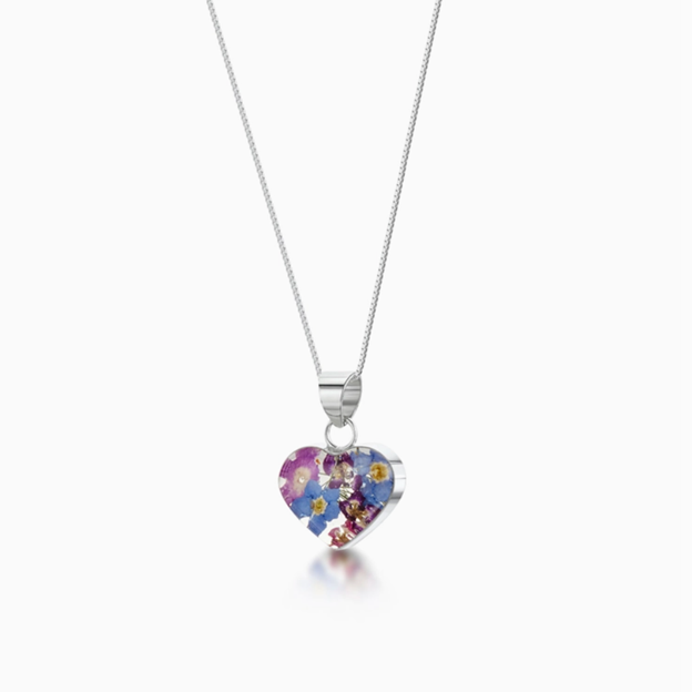 Purple Haze Necklace Heart Small