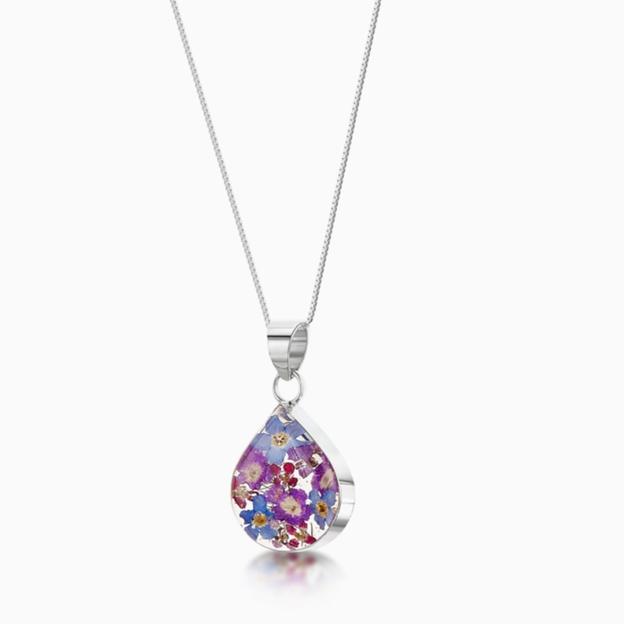 Purple Haze Necklace Teardrop Small