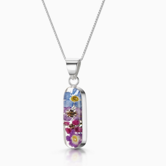 Purple Haze Necklace Vertical Bar