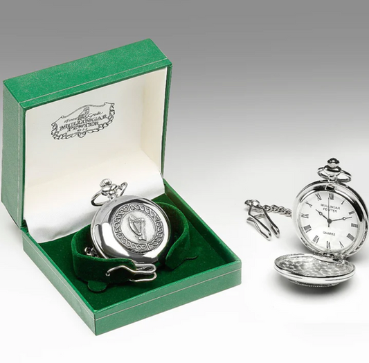 Gents Quartz Pewter Pocket Watch