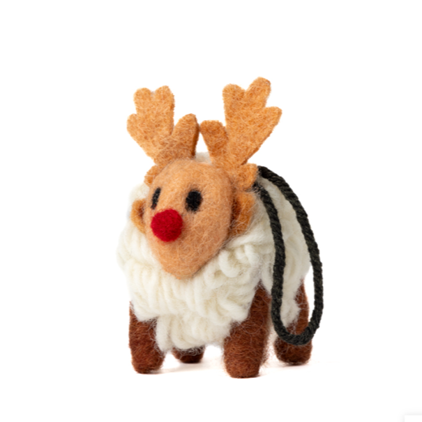 Felt Sheep - Reindeer Mini