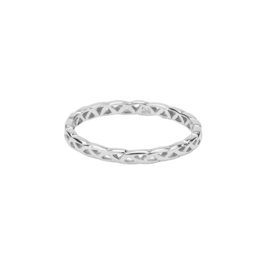 Silver Weave Knot 'Tulla' Ring