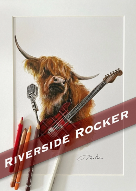 Mounted Print Portrait Riverside Rocker