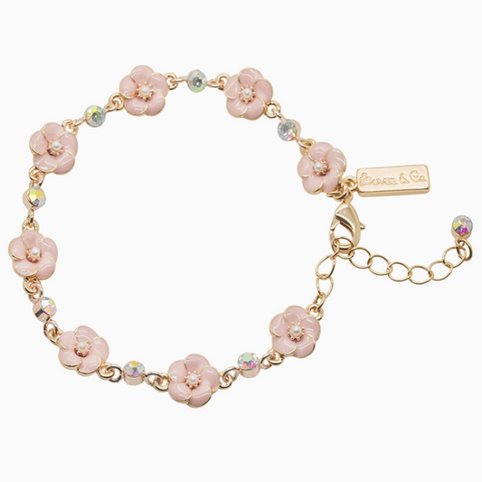 Small Rose Bracelet Pink