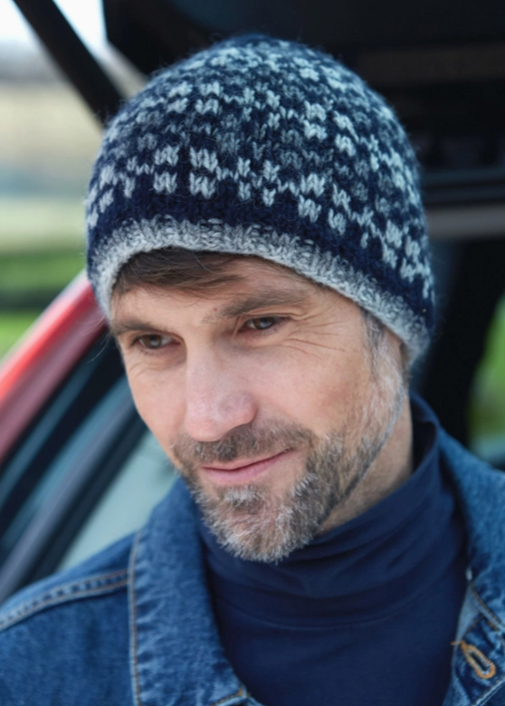 mens 100% wool beanie