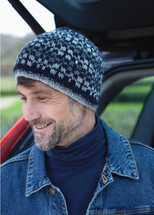 mens 100% wool beanie