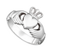 Gents Silver Heavy Claddagh Ring