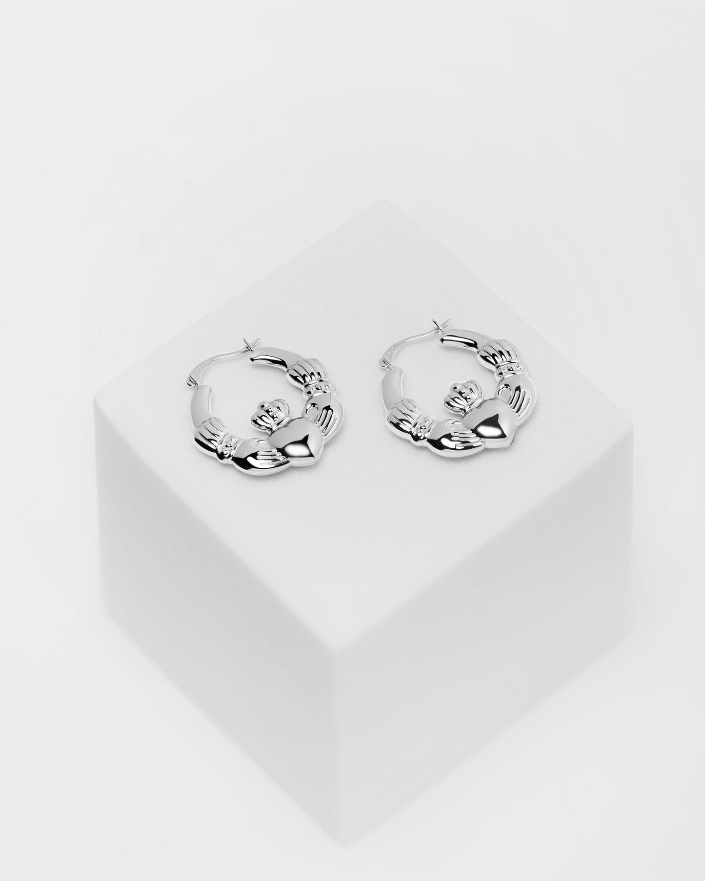 Claddagh Creole Small Earrings