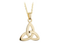 10K Gold Trinity Knot Pendant Necklace