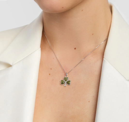 Connemara Marble Shamrock Pendant