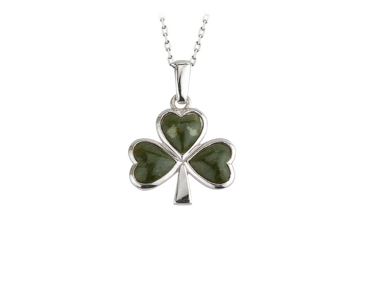 Connemara Marble Shamrock Pendant