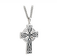 Double Sided Oxidised Silver Celtic Cross