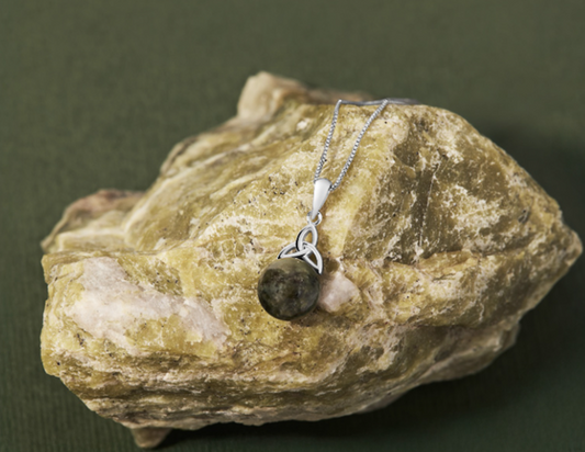 Connemara Marble Trinity Drop Pendant