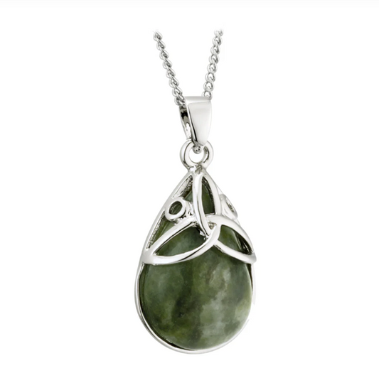 Connemara Marble Trinity Drop Pendant