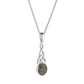 Connemara Marble Long Trinity Knot Pendant