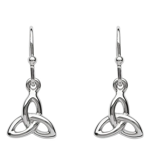 Celtic Trinity Knot Drop Earrings