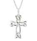 Sterling Silver CZ Celtic Cross
