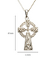 Sterling Silver Small Double Sided Celtic Cross