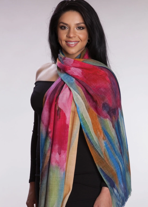 Reena Fine Wool Shawl