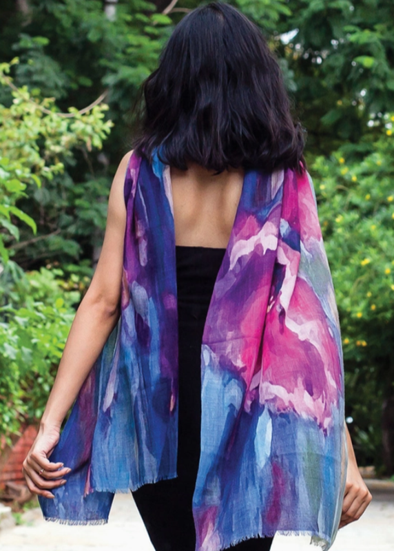 Reena Fine Wool Shawl