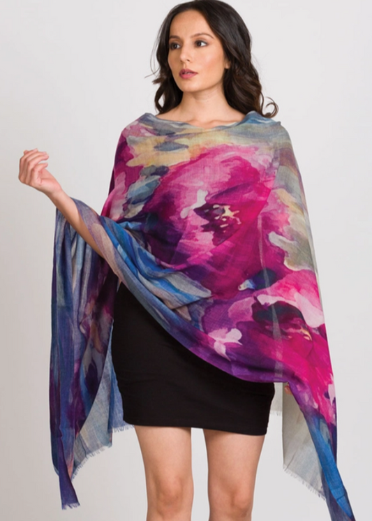 Reena Fine Wool Shawl