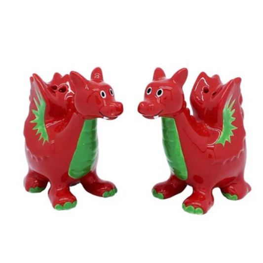 Salt & Pepper Shaker - Welsh Dragon