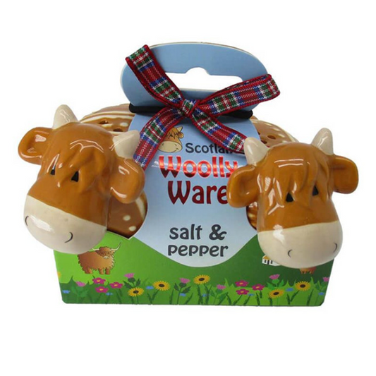 Salt & Pepper Shaker - Highland Cow