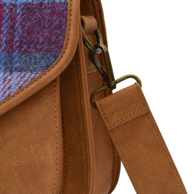 Harris Tweed Medium Saddle Bag