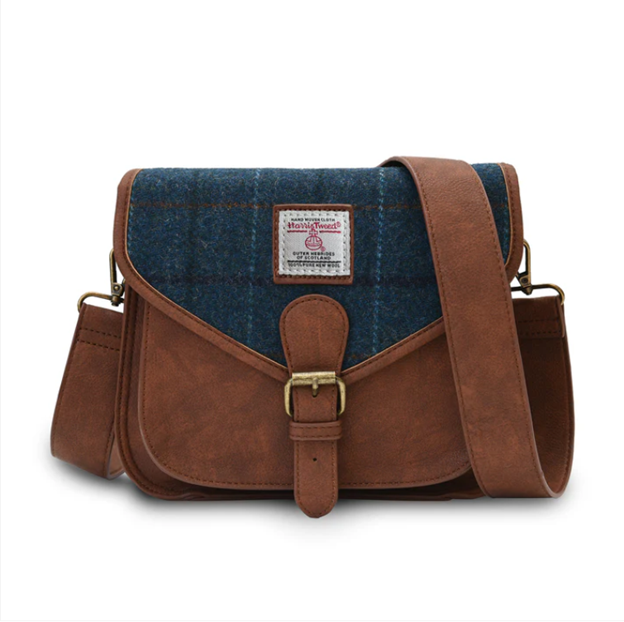 Harris Tweed Medium Saddle Bag