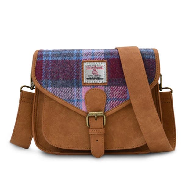 Harris Tweed Medium Saddle Bag