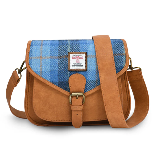 Harris Tweed Medium Saddle Bag