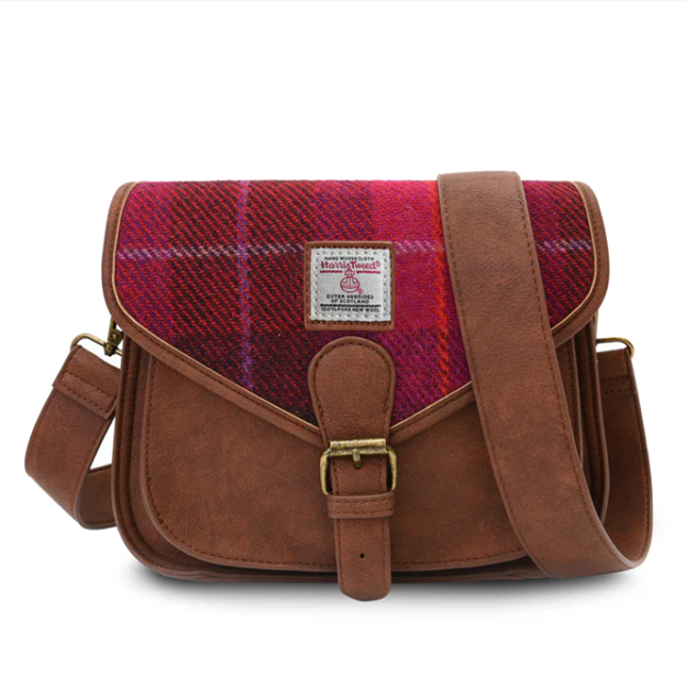 Harris Tweed Medium Saddle Bag