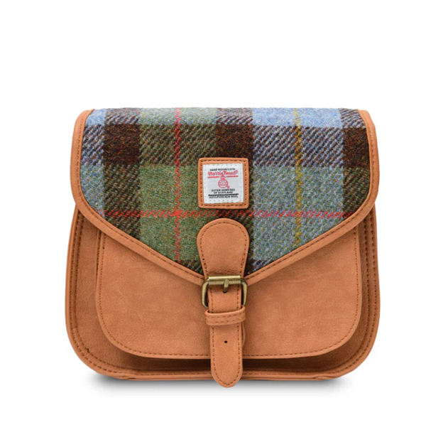 Harris Tweed Medium Saddle Bag