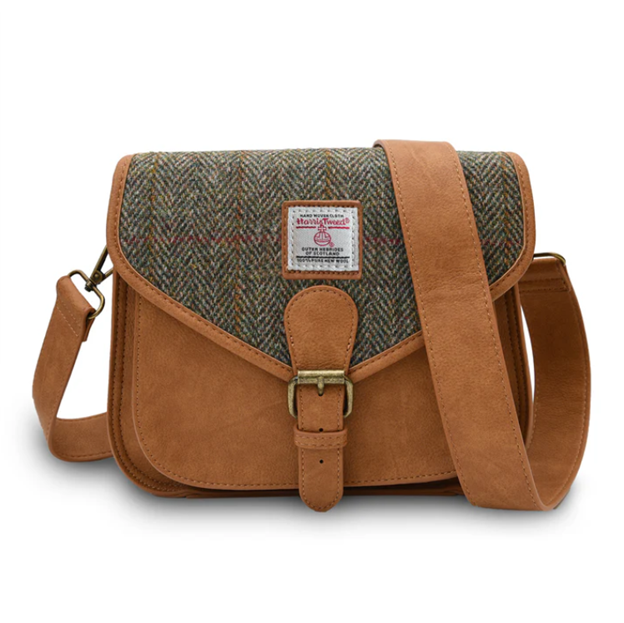 Harris Tweed Medium Saddle Bag