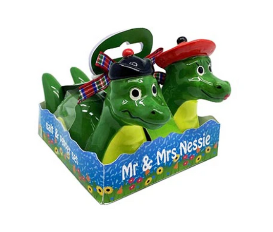 Salt & Pepper Shaker - Mr & Mrs Nessie
