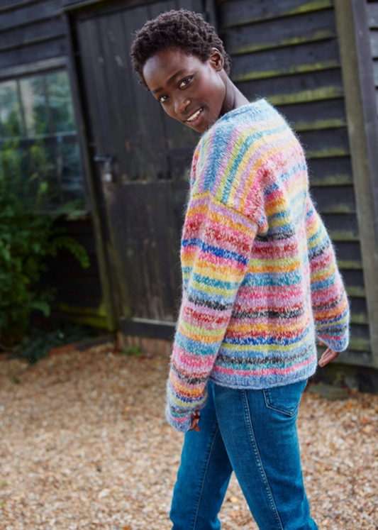 Wool and Mohair blend striped sweater