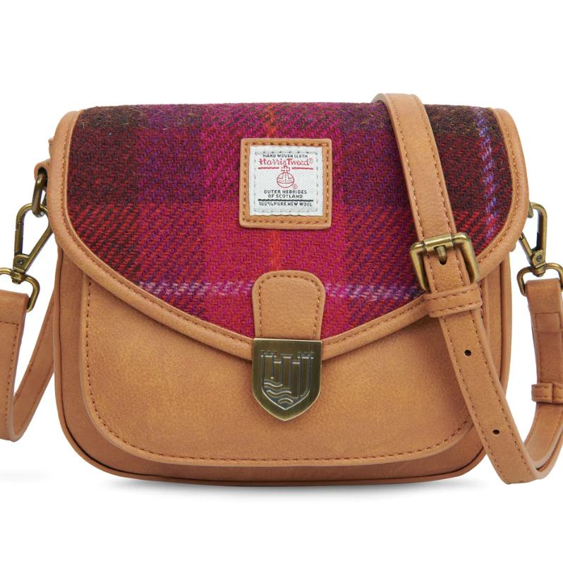 Harris Tweed Mini Saddle Bag