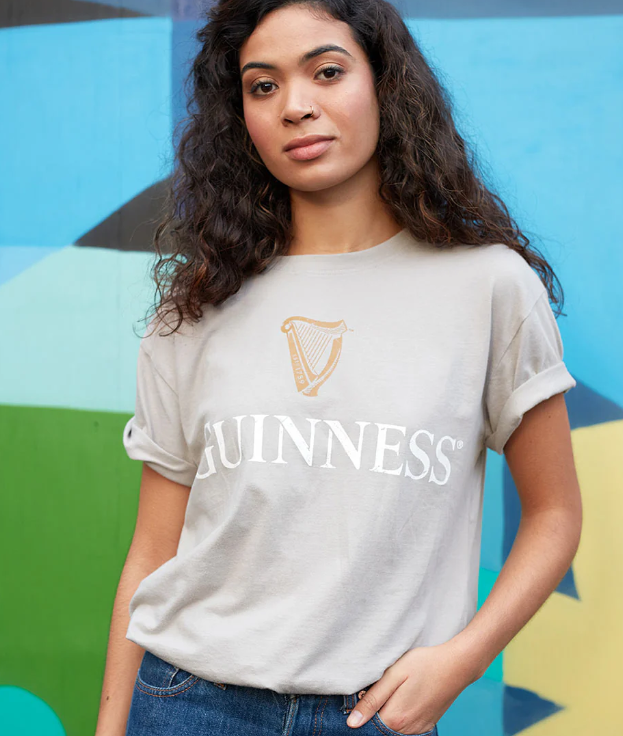 Guinness Tee Beige Harp