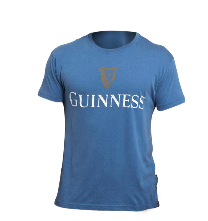 Guinness Tee Blue Harp