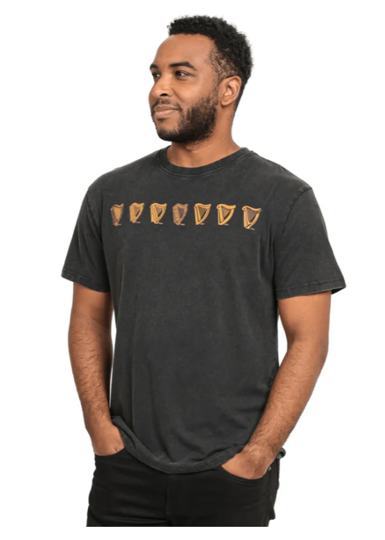 Guinness Tee Black Evolution Harp