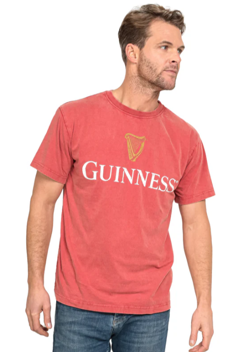 Guinness Tee Red Harp