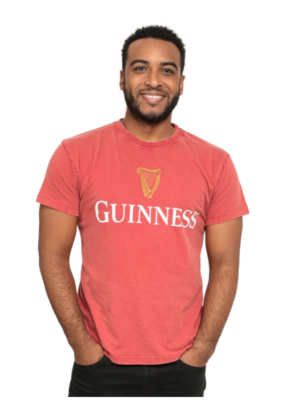 Guinness Tee Red Harp