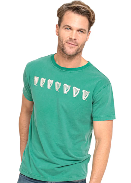 Guinness Tee Green Evolution Harp