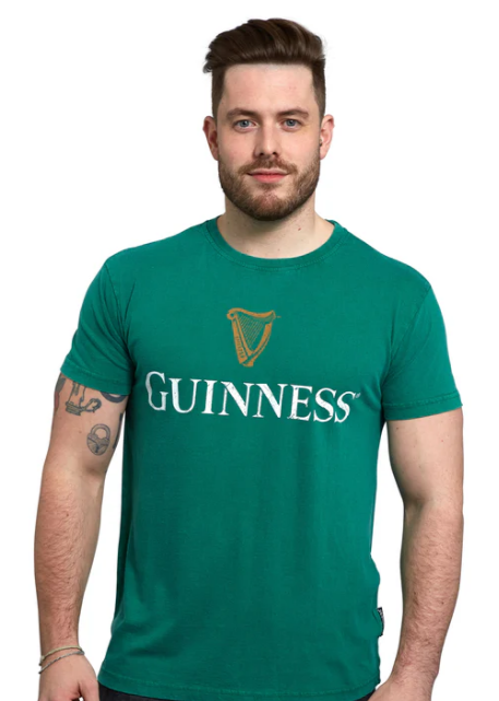 Guinness Tee Green Harp